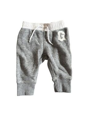 Baby Gap Gray Jogger Sweatpants 6-12M Cotton Pull-On Baby Boy